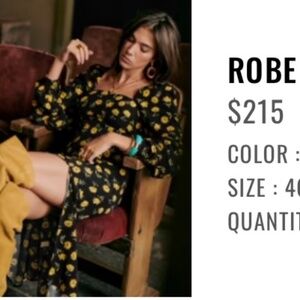 Sézane Sheila dress size 46 (14 US)